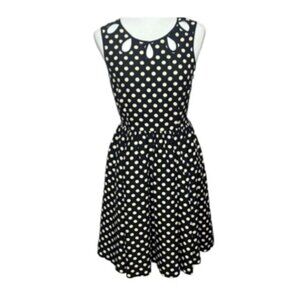 Kate Spade New York 'Rainey' Polka Dot Fit and Flare Dress